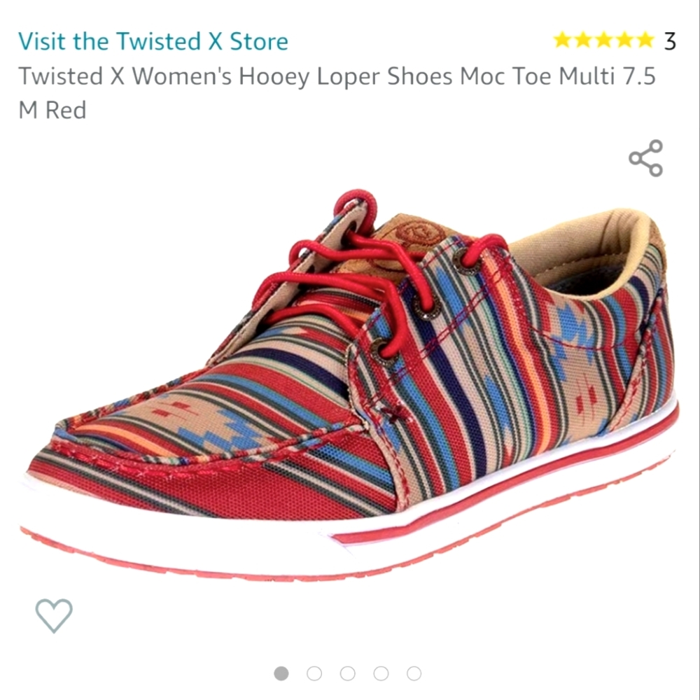 Twisted X - Hooey Loper Shoes "Fiesta Aztec" Moc Toe Multi